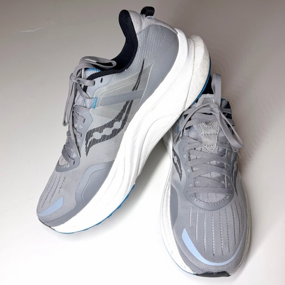 Saucony Men\'s Tempus Athletic Running Shoes Gray / White Size - 10 main image 7
